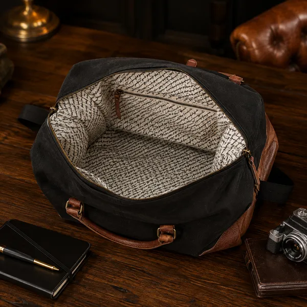 Parker_Canvas_Duffel_Bag_–_Black_(_Unisex)
