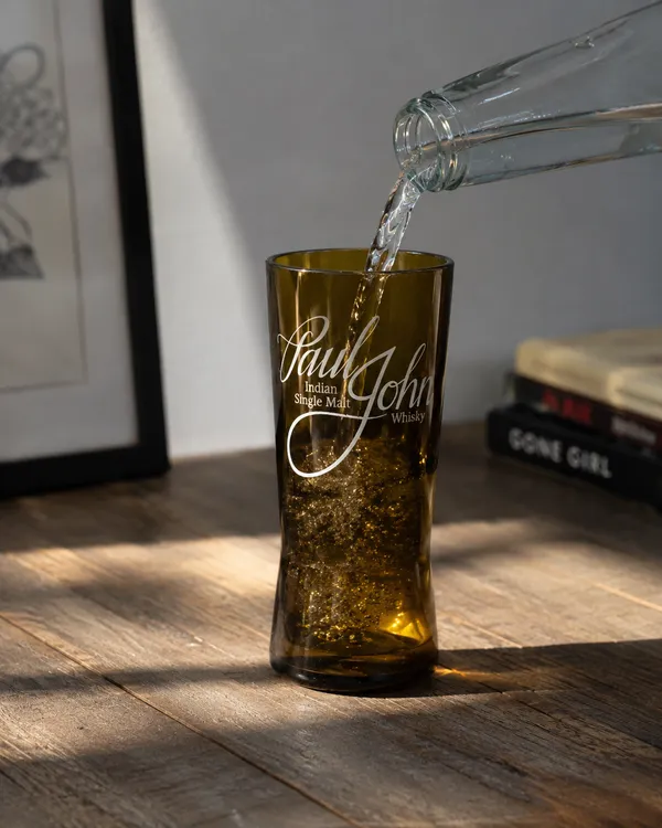 Upcycled_Olive_Green_Bottle_Tall_Glass_–_Single_|_650_ML_|_Made_from_Paul_John®_Bottle