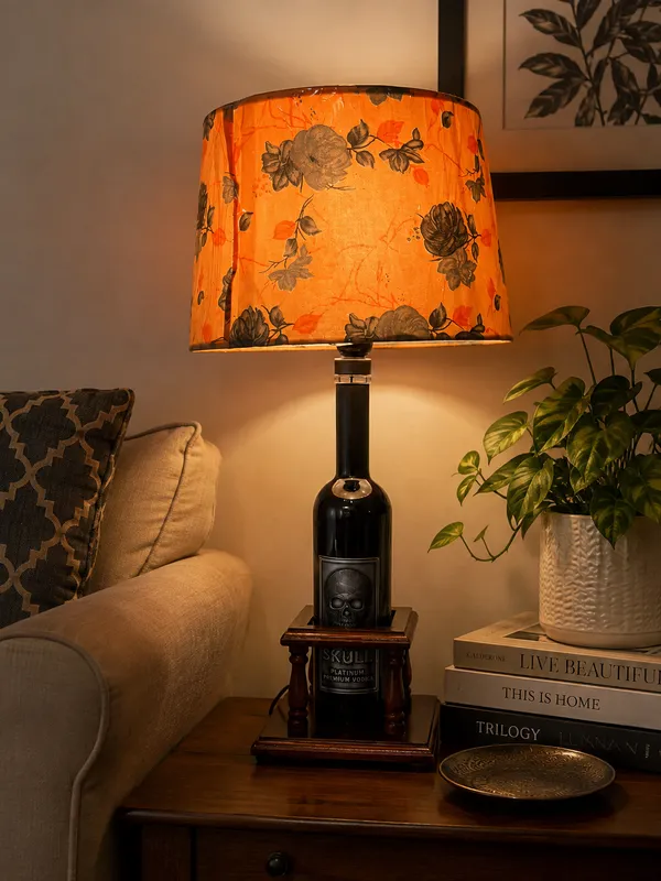 Skull_Bottle_Upcycled_Table_Lamp_with_Handcrafted_Wooden_Stand