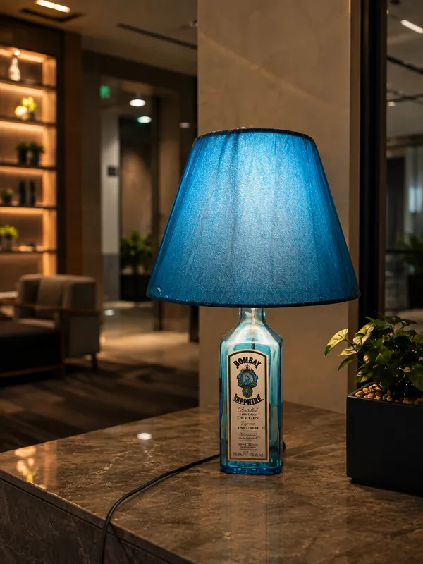 Upcycled_Bombay_Sapphire_Bottle_Table_Lamp