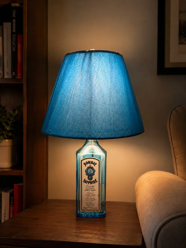 Upcycled_Bombay_Sapphire_Bottle_Table_Lamp