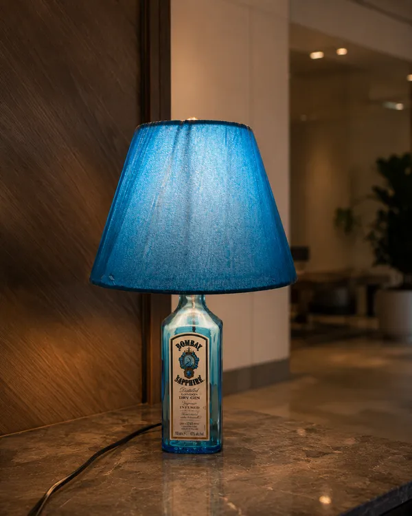 Upcycled_Bombay_Sapphire_Bottle_Table_Lamp