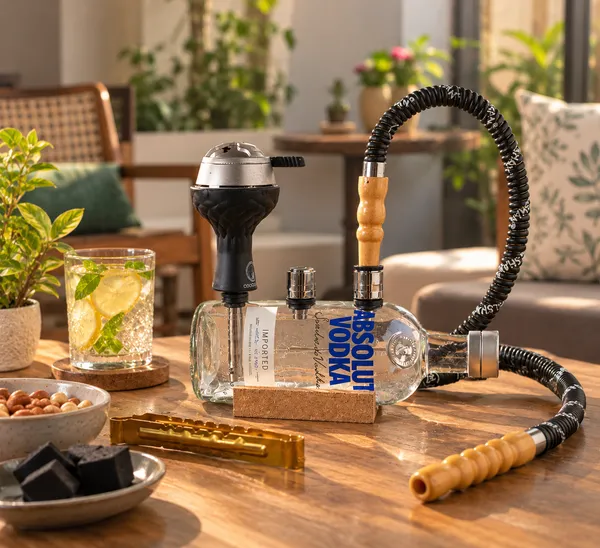 Upcycled_Absolut®_Vodka_Bottle_Hookah_|_Slanted_Design_|_Complete_Hookah_Set_|_Made_from_Original_Absolut®_Bottle