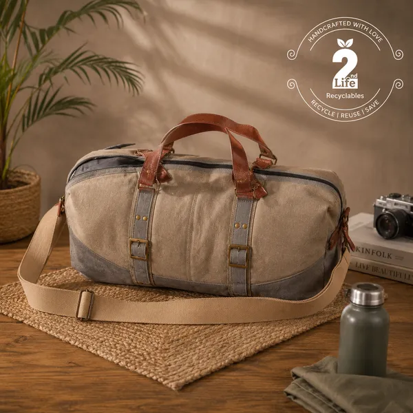 Upcycled_Canvas_Duffel_Travel_Bag_–_Brown