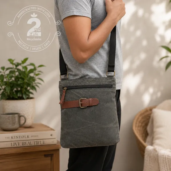 Upcycled_Canvas_Messenger_Crossbody_Bag_–_Grey