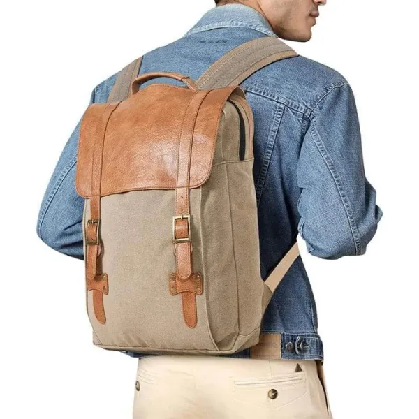 Upcycled_Canvas_Vintage_Laptop_Backpack_–_Brown
