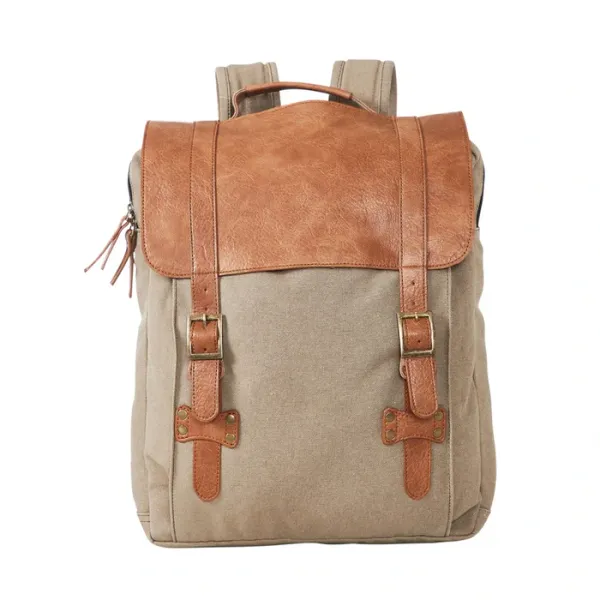 Upcycled_Canvas_Vintage_Laptop_Backpack_–_Brown