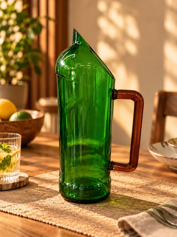 Upcycled_Jameson®_Green_Glass_Jug_|_Handcrafted_Glass_Pitcher_|_Brown_Glass_Handle_|_Made_from_Original_Jameson®_Bottle