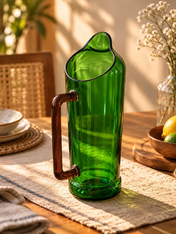 Upcycled_Jameson®_Green_Glass_Jug_|_Handcrafted_Glass_Pitcher_|_Brown_Glass_Handle_|_Made_from_Original_Jameson®_Bottle