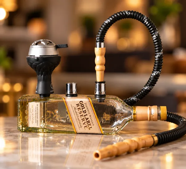 Upcycled_Johnnie_Walker®_Gold_Label_Reserve_Bottle_Hookah_|_Complete_Hookah_Set_|_Handcrafted_from_Original_Johnnie_Walker®_Bottle_|_With_Premium_Accessories