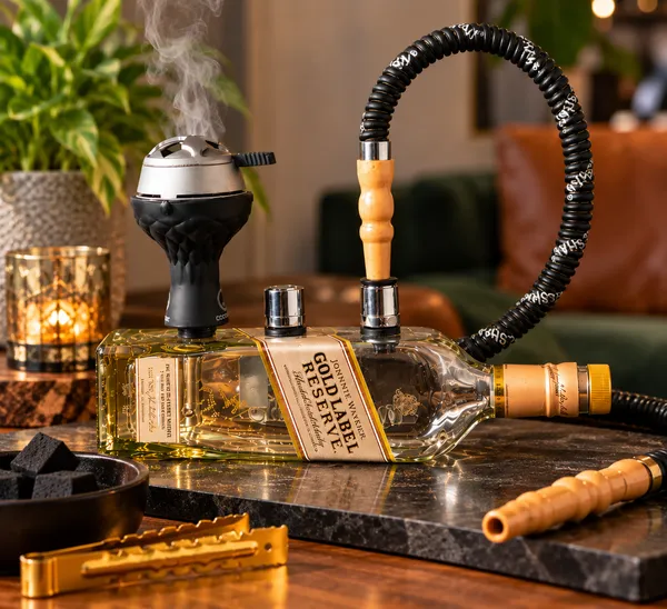 Upcycled_Johnnie_Walker®_Gold_Label_Reserve_Bottle_Hookah_|_Complete_Hookah_Set_|_Handcrafted_from_Original_Johnnie_Walker®_Bottle_|_With_Premium_Accessories