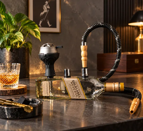 Upcycled_Johnnie_Walker®_Gold_Label_Reserve_Bottle_Hookah_|_Complete_Hookah_Set_|_Handcrafted_from_Original_Johnnie_Walker®_Bottle_|_With_Premium_Accessories