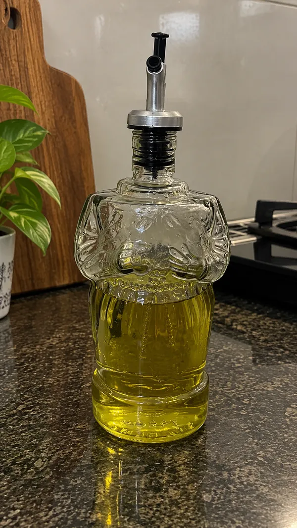 Upcycled_Old_Monk®_Bottle_Oil_Dispenser_|_750_ML_|_Refillable_Glass_Dispenser_|_Precision_Pour_Spout