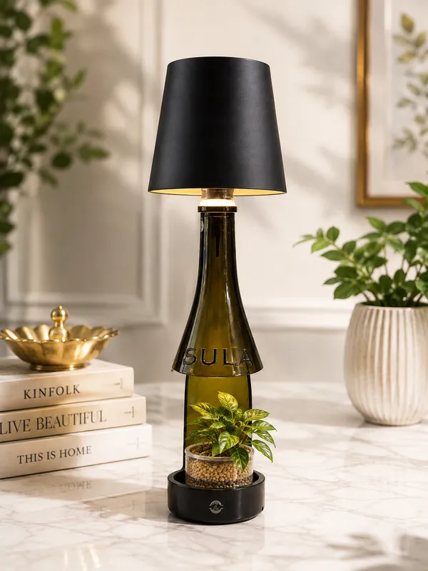 Upcycled_Sula_Wine_Bottle_Table_Lamp_with_Planter_Base_|_Decorative_Bottle_Lamp