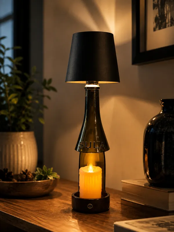 Upcycled_Sula_Wine_Bottle_Table_Lamp_with_Planter_Base_|_Decorative_Bottle_Lamp