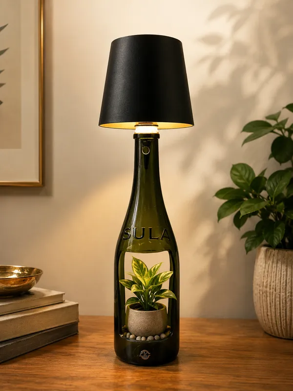 Upcycled_Sula_Wine_Bottle_Table_Lamp_with_Planter_|_Decorative_2-in-1_Lamp