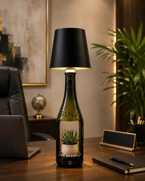Upcycled_Sula_Wine_Bottle_Table_Lamp_with_Planter_|_Decorative_2-in-1_Lamp