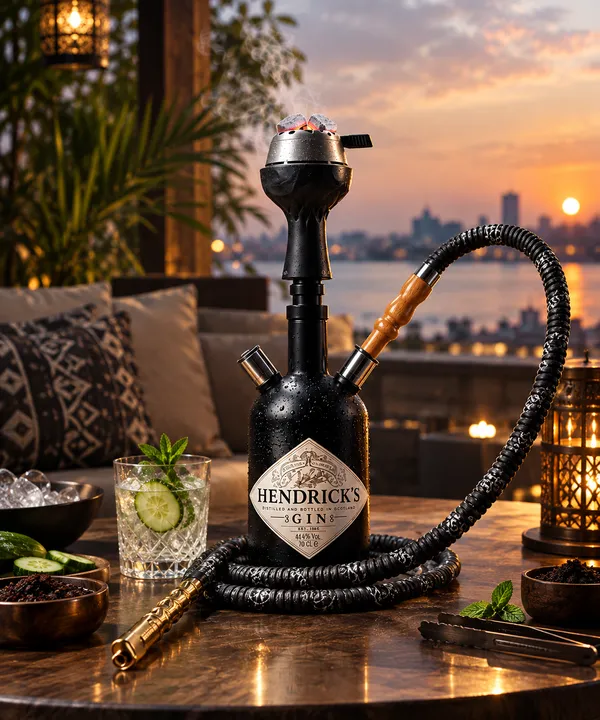 Upcycled_Hendrick’s_Gin_Bottle_Hookah_|_Handcrafted_|_Made_from_Original_Pre-Owned_Bottle