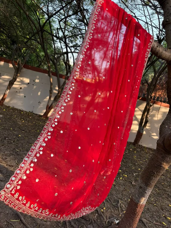 red_naznin_embroidery_work_dupatta_for_women