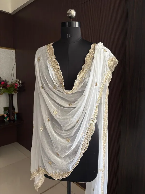 white_Nazneen_dyeable_Embroidery_mirror_work_dupatta_for_women