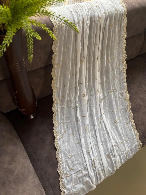 white_Nazneen_dyeable_stylish_Embroidery_mirror_work_dupatta_for_women