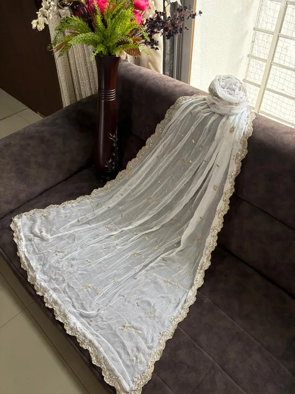 white_Nazneen_dyeable_stylish_Embroidery_mirror_work_dupatta_for_women