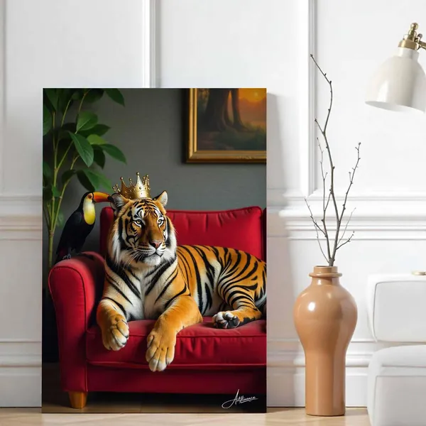 Tiger_Decor_Animal_Print_Canvas_Painting_For_Home_And_Offices
