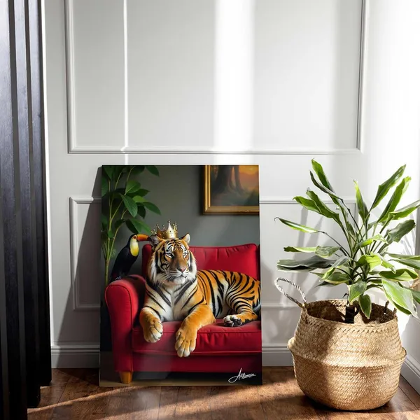 Tiger_Decor_Animal_Print_Canvas_Painting_For_Home_And_Offices