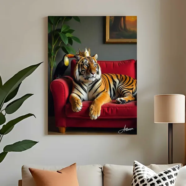 Tiger_Decor_Animal_Print_Canvas_Painting_For_Home_And_Offices