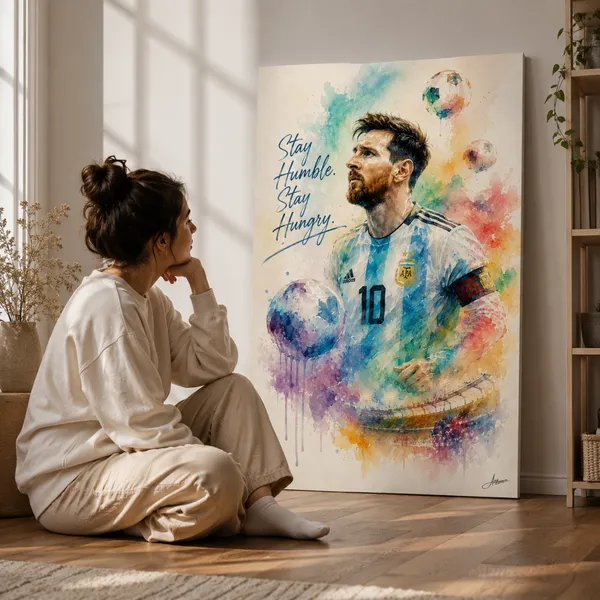 Lionel_Messi_Watercolor_Canvas_Painting_|_FIFA_Football_Wall_Art_|_Stay_Humble_Stay_Hungry_Decor