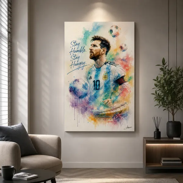 Lionel_Messi_Watercolor_Canvas_Painting_|_FIFA_Football_Wall_Art_|_Stay_Humble_Stay_Hungry_Decor
