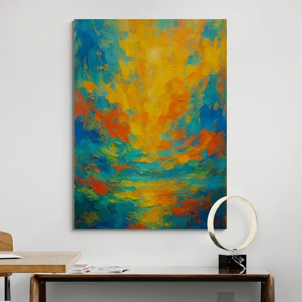 Acrylic_Abstract_Pattern_Art_Eclectic_Framed_Canvas_Painting_For_Home_And_Offices
