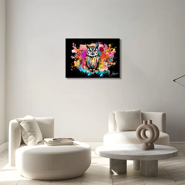 Colorful_Animal_Owl_Abstract_Good_Luck_Canvas_Painting_For_Home_And_Offices