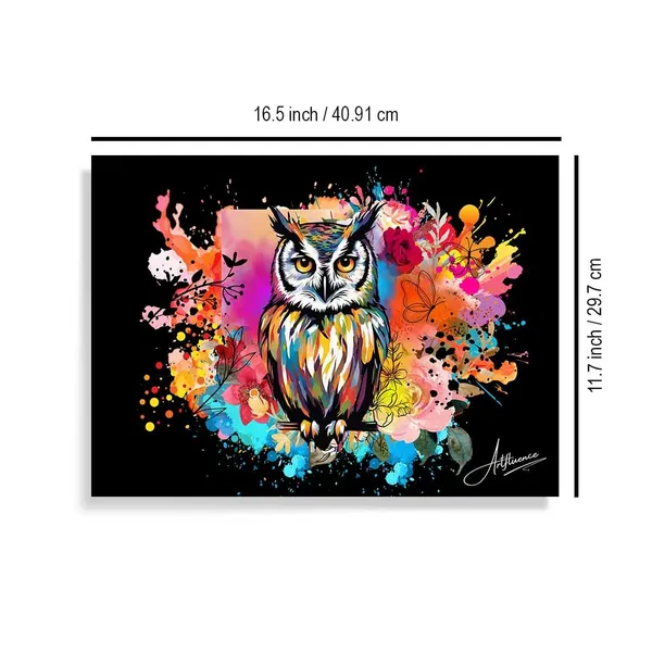 Colorful_Animal_Owl_Abstract_Good_Luck_Canvas_Painting_For_Home_And_Offices