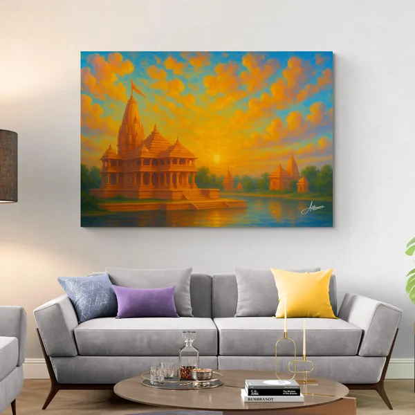 Ram_Mandir_Historical_Temple_Ayodhya_Hindu_Canvas_Painting_For_Home_And_Offices