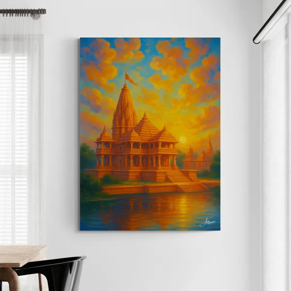 Ram_Mandir_Historical_Temple_Ayodhya_Hindu_Canvas_Painting_For_Home_And_Offices
