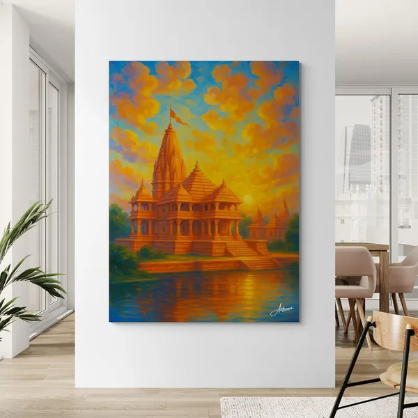 Ram_Mandir_Historical_Temple_Ayodhya_Hindu_Canvas_Painting_For_Home_And_Offices