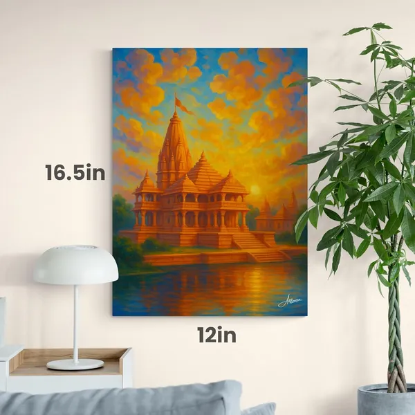Ram_Mandir_Historical_Temple_Ayodhya_Hindu_Canvas_Painting_For_Home_And_Offices