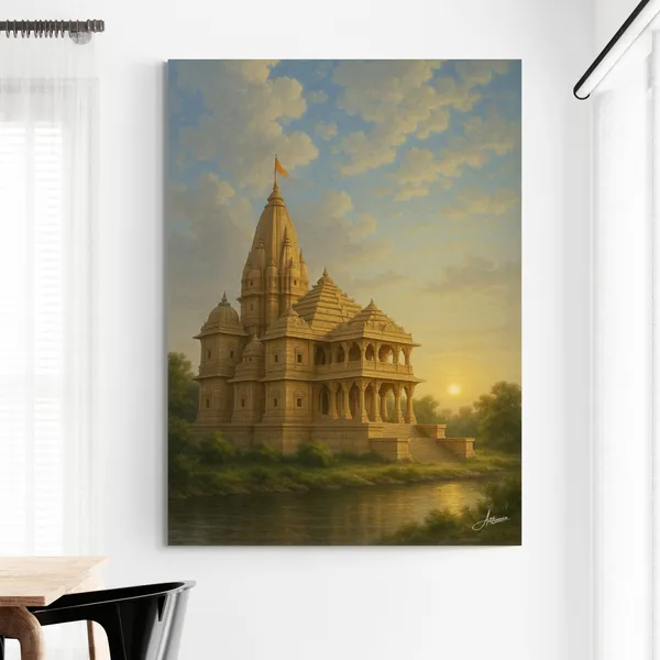 Ram_Mandir_Historical_Temple_Ayodhya_Hindu_Canvas_Painting_For_Home_And_Offices