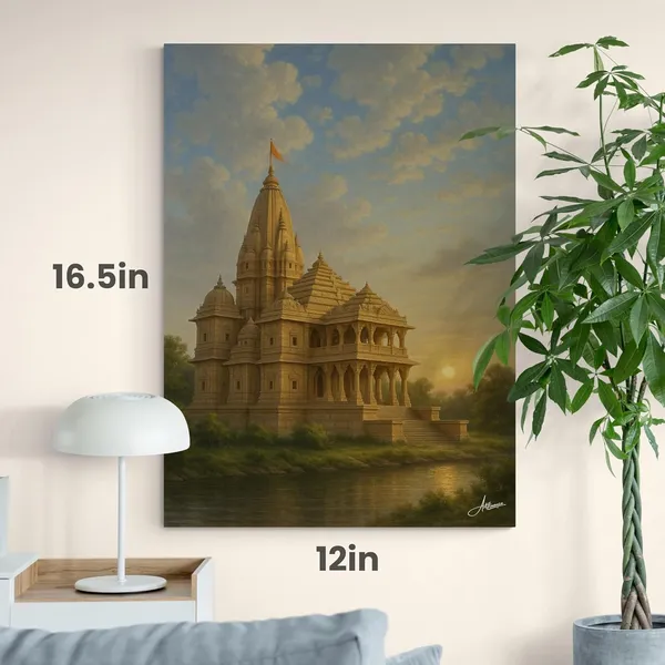 Ram_Mandir_Historical_Temple_Ayodhya_Hindu_Canvas_Painting_For_Home_And_Offices