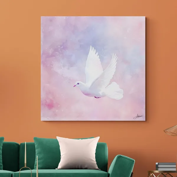 White_Dove_Peace_Modern_Spiritual_Art_Canvas_Painting_For_Home_And_Offices