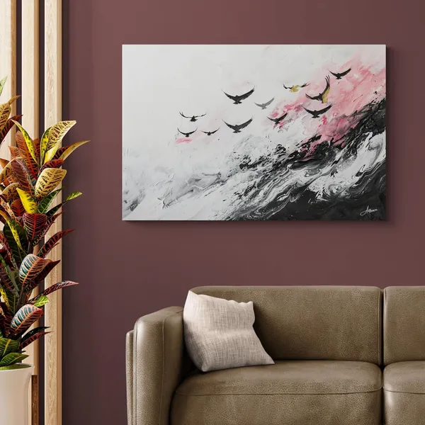 Abstract_Birds_Flight_Modern_Minimal_Art_Canvas_Painting_For_Home_And_Offices