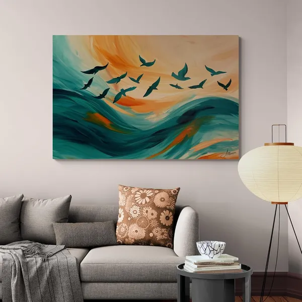 Flying_Birds_Over_Waves_Modern_Abstract_Canvas_Painting_For_Home_And_Offices