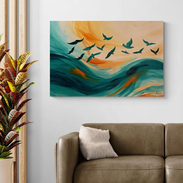 Flying_Birds_Over_Waves_Modern_Abstract_Canvas_Painting_For_Home_And_Offices