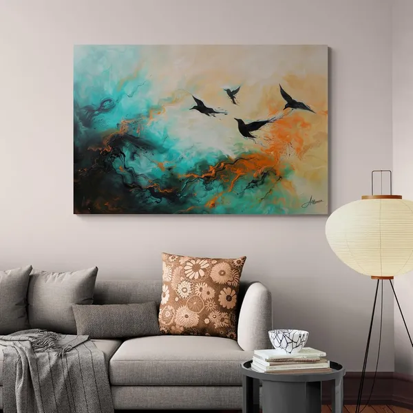 Birds_Motion_Modern_Abstract_Art_Premium_Canvas_Painting_For_Home_And_Offices