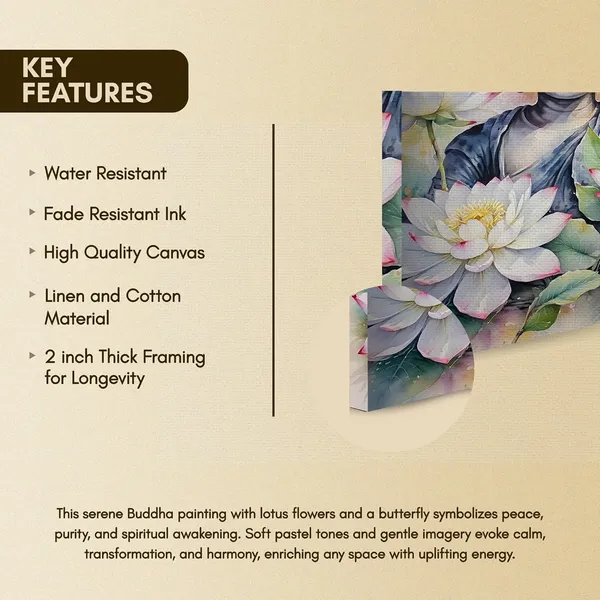 Buddha_Buddhism_Floral_Decor_Religious_Canvas_Painting_For_Home_And_Offices