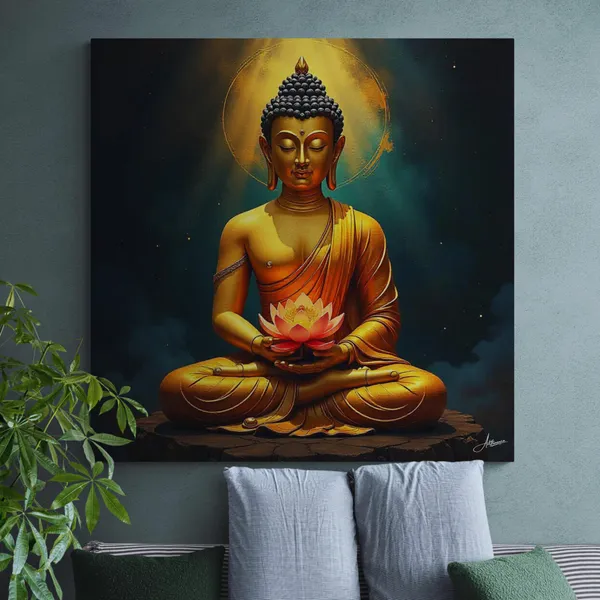 Buddha_Buddhism_Decor_Religious_Meditation_Canvas_Painting_For_Home_And_Offices