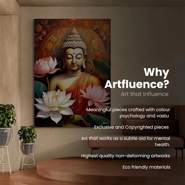 Buddha_Buddhism_Floral_Decor_Religious_Canvas_Painting_For_Home_And_Offices
