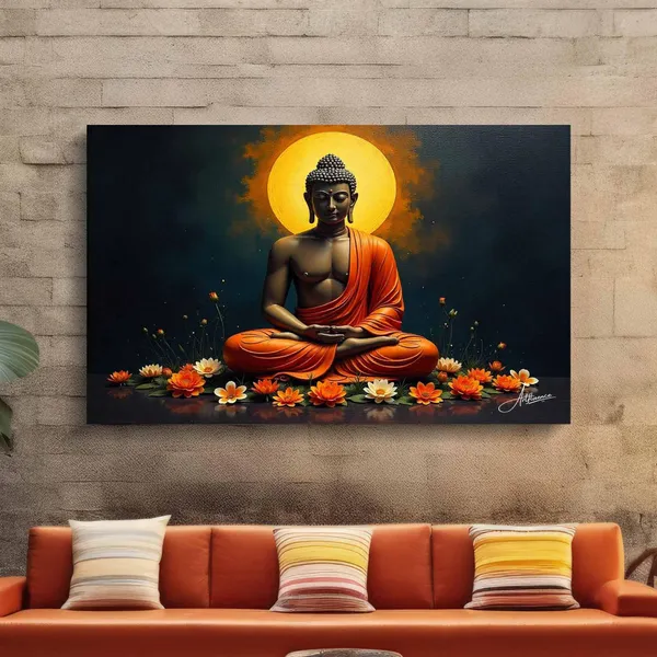 Buddha_Buddhism_Yoga_Decor_Religious_Meditation_Canvas_Painting_For_Home_And_Offices