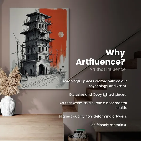 Monochromatic_Illustration_Architectural_Cafes_Fade_Resistant_Canvas_Painting_For_Home_And_Offices
